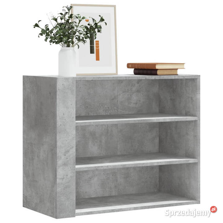 Szafka wisząca szarość betonu 75x35x60 WM848419 Półki mazowieckie Warszawa