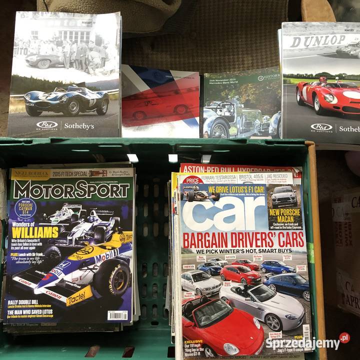 Czasopisma książki magazyny Ferrari MG Mercedes sprzedam