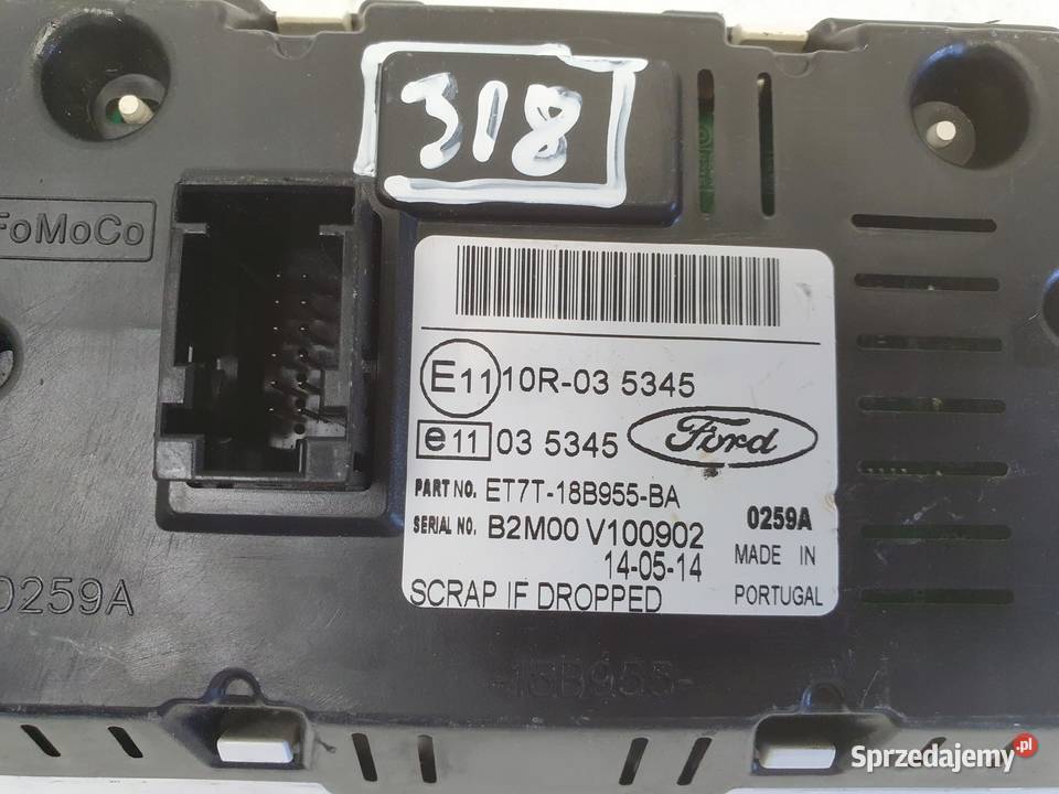 Ford Fiesta MK7 WYŚWIETLACZ RADIA Ekran monitor Rudka