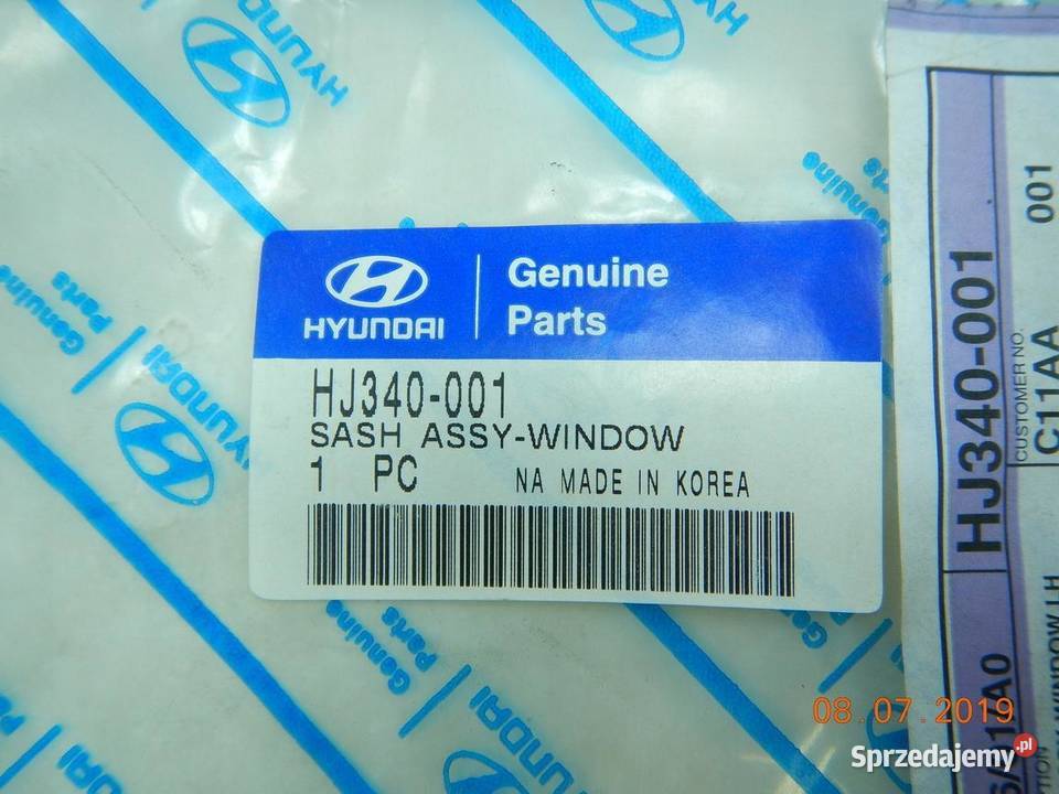 RAMKA SZYBA LEWY TYŁ HYUNDAI GALLOPER 0003 ASO sprzedam