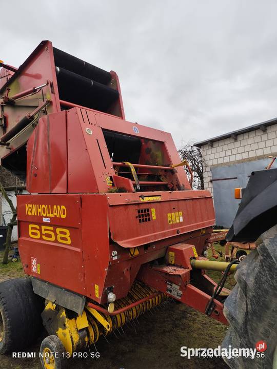 Prasa Holland 658 nowe pasy zamiana kombajn Anna New Holland Stara Kornica