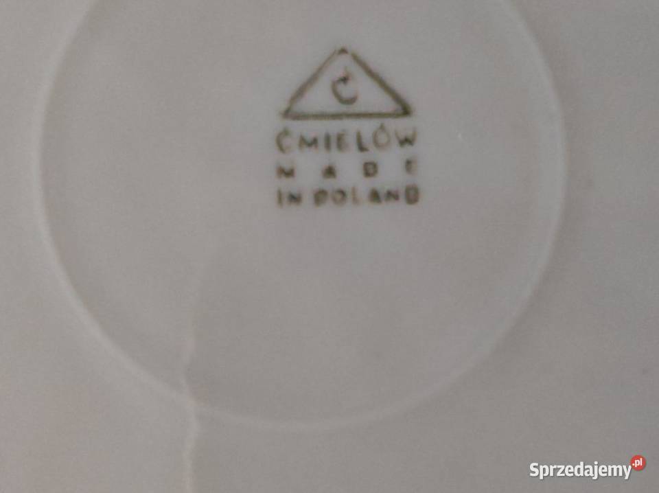 zabytkowe antyk porcelanowe płaskie talerze Kielce