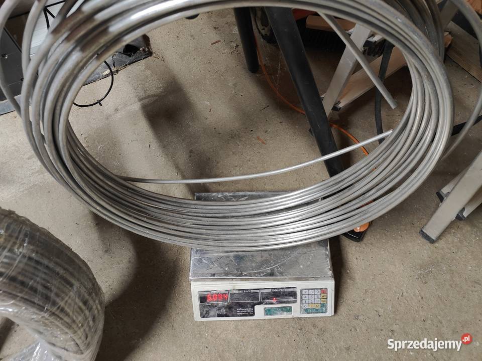 Drut aluminiowy odgromowy fi10 26 około 120 Tąpkowice