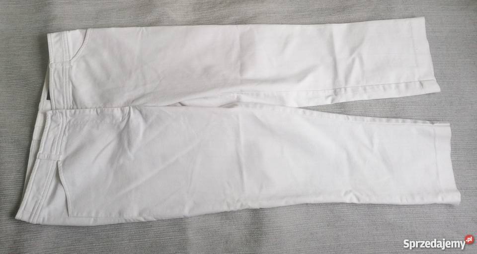 BIAŁE JEANSOWE SPODNIE HENNES R38 łódzkie Łódź