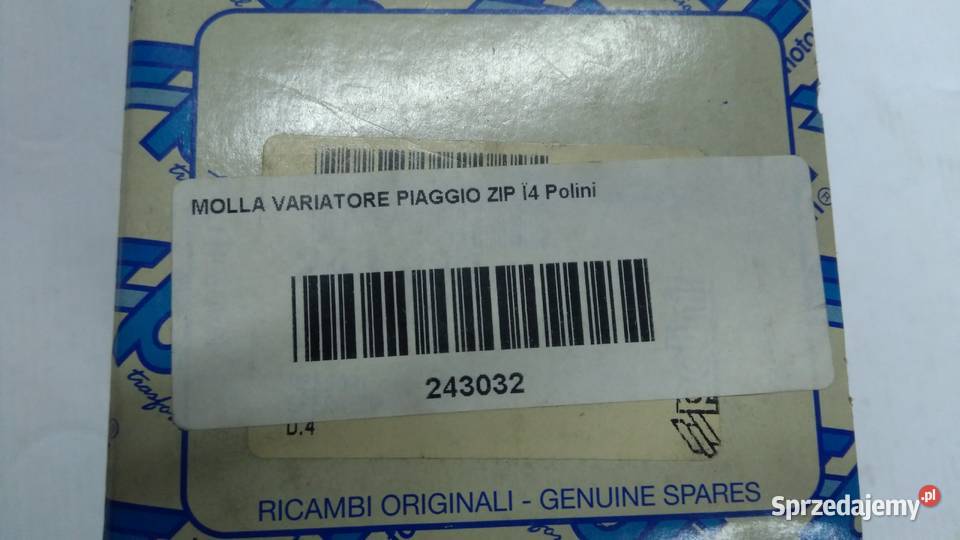 SPRĘŻYNA CENTRALNA SPRZĘGŁA POLINI PIAGGIO ZIP Bielsk Podlaski