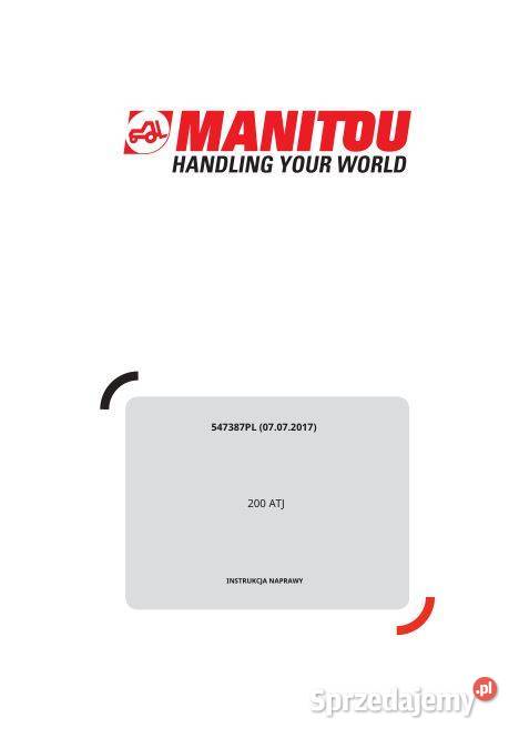 Manitou 200 ATJ instrukcja naprawy Kielce