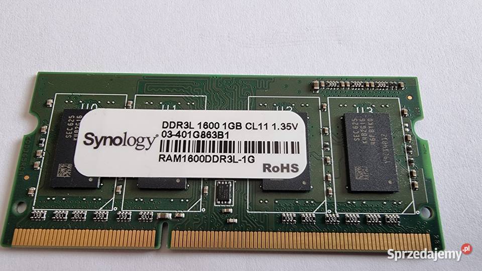 DDR3L 1600 1GB Cl11 oryginał Podzespoły bazowe wielkopolskie sprzedam