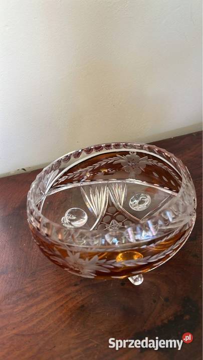 Miseczka kryształ Przezroczysta z miodowymi Gdańsk sprzedam