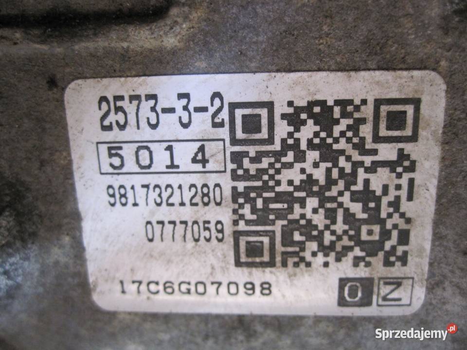 PEUGEOT 3008 5008 12 THP 16R TF71SC 20GE35 osobowe Układ napędowy