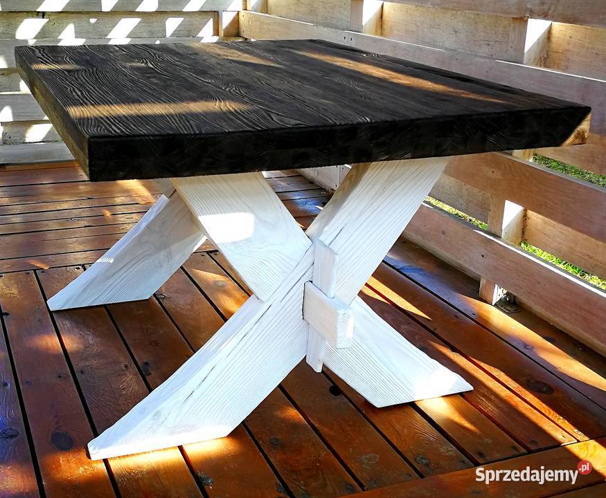 Ława drewniana postarzana stolik kawowy Radków sprzedam