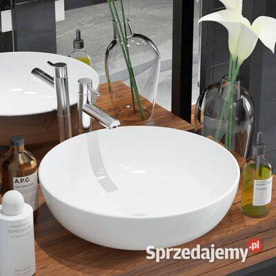 vidaXL Umywalka ceramiczna biała 415 x 135 Warszawa sprzedam