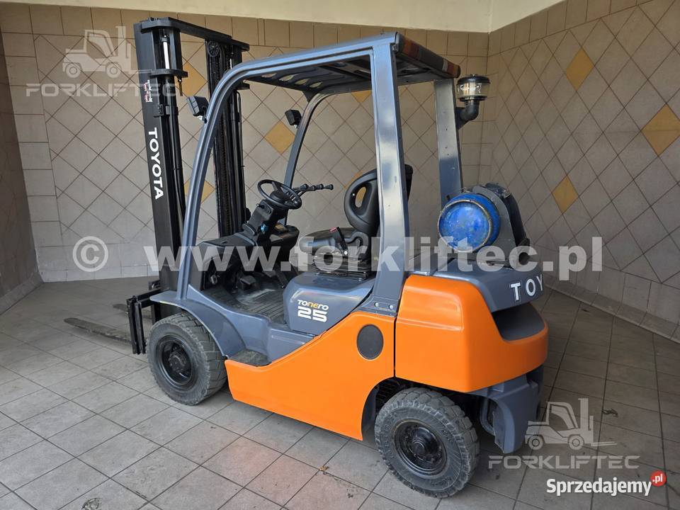 Wózek Widłowy TOYOTA 8FGF25 podnosi 3700 mm Lędziny