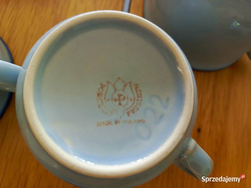 Zestaw filiżanek Porcelit Pruszkow podstawki Rzeszów