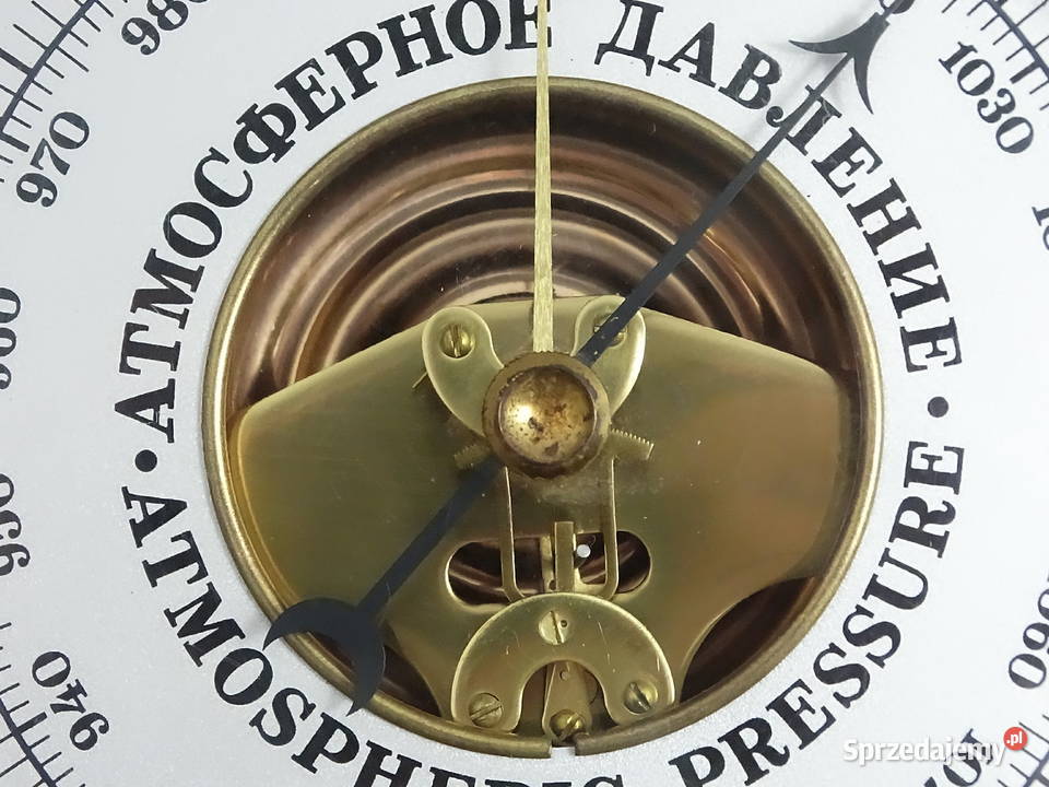 Unikalny Barometr Aneroid MADE IN USSR Vintage lubelskie Biłgoraj