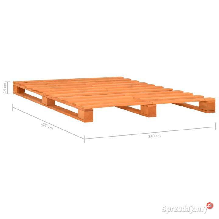 vidaXL Rama łóżka z palet brązowa lite drewno Warszawa