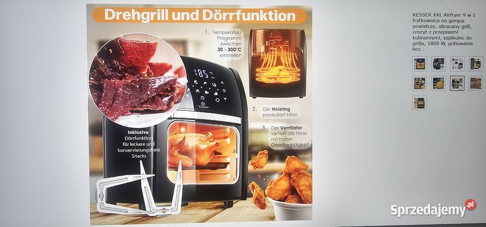 KESSER XXL Frytkownica 9 w 1 Gril Szprotawa
