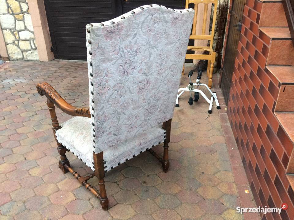 Fotele na dębowym stelażumeble holenderskie