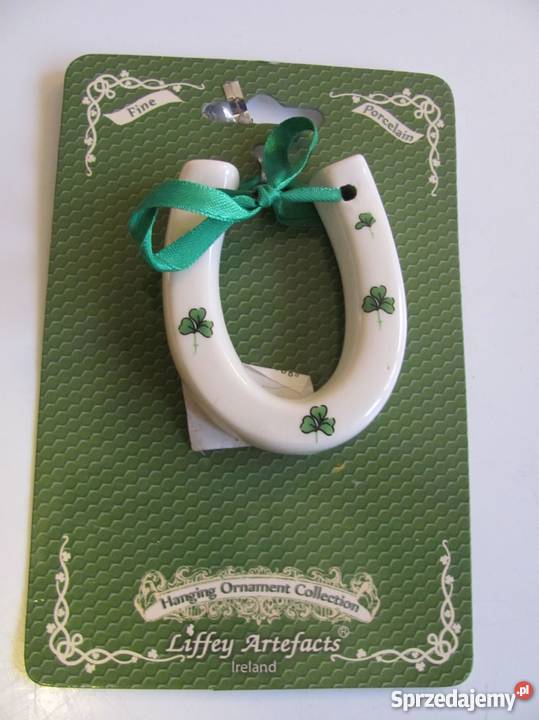 Podkowa na szczęście porcelanowa ozdobna Liffey Zamość