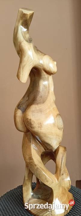 Rzeźba akt kobieta figura posąg drewno Rzeszów sprzedam