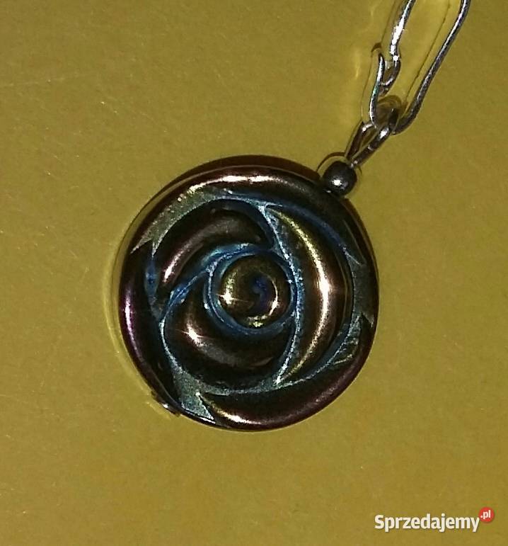 wisiorek naszyjnik hematyt tęczowy naturalny srebrne kujawsko-pomorskie Bydgoszcz