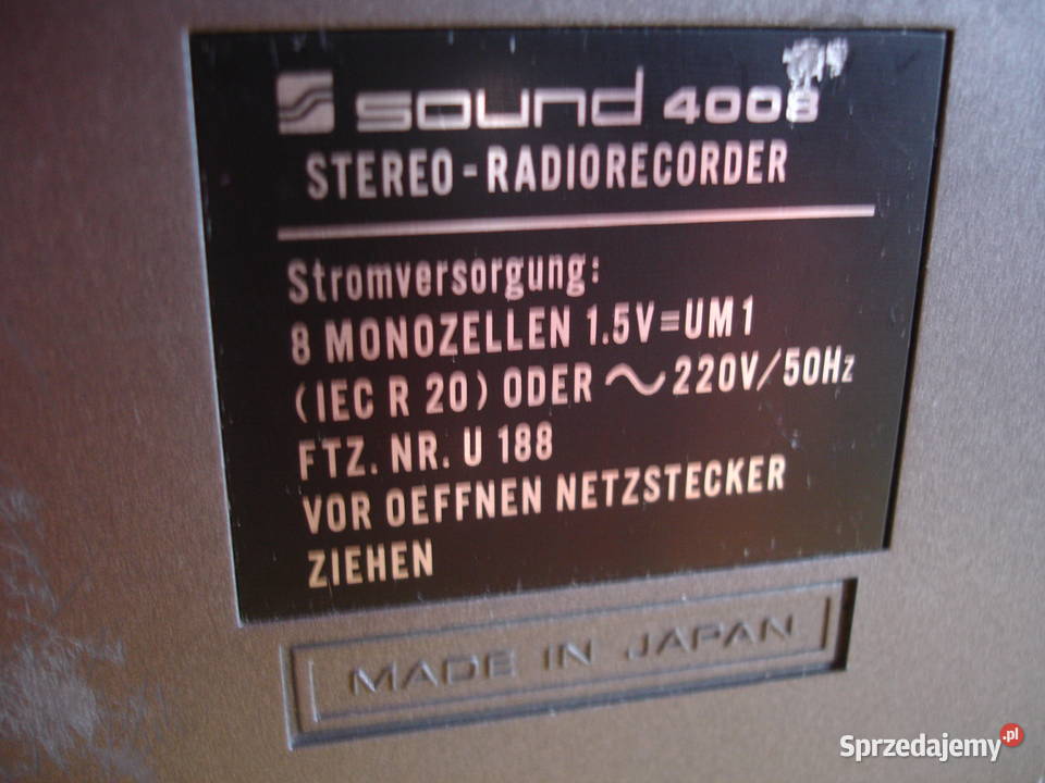 Radiomagnetofon SOUND 4008 Zielona Góra sprzedam