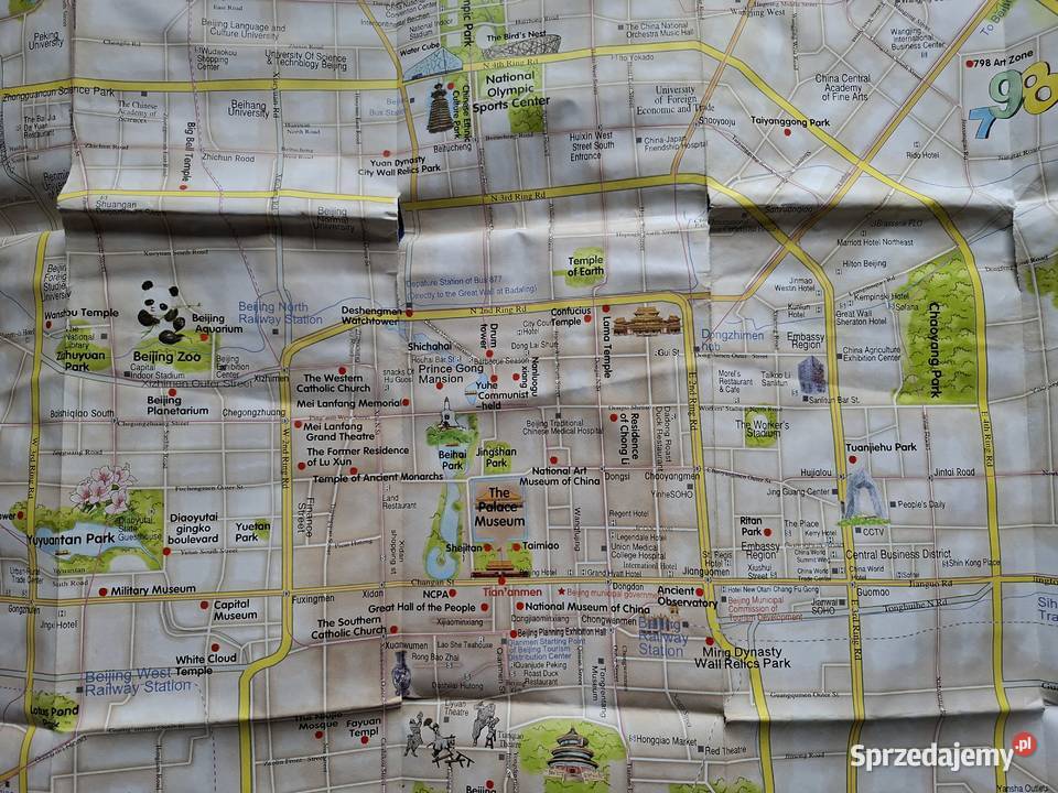 Beijing Tourist Map miękka małopolskie Kraków