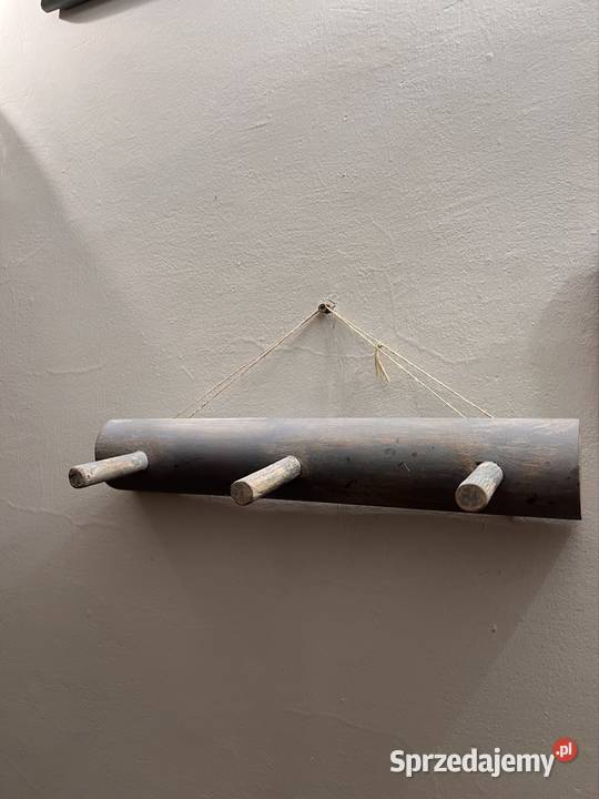 Drewniany wieszak Vintage 38cm Żarki-Letnisko