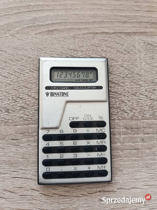 Zabytkowy kalkulator Binatone MiniCard sprzedam