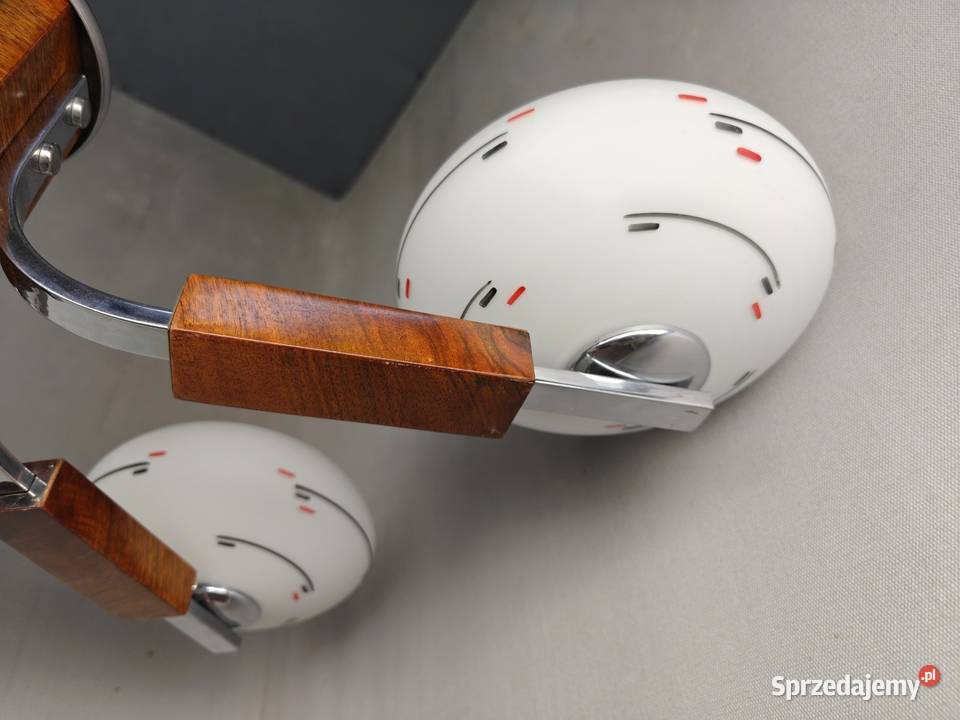 Wyjątkowy żyrandol w stylu art dco chrom mazowieckie sprzedam