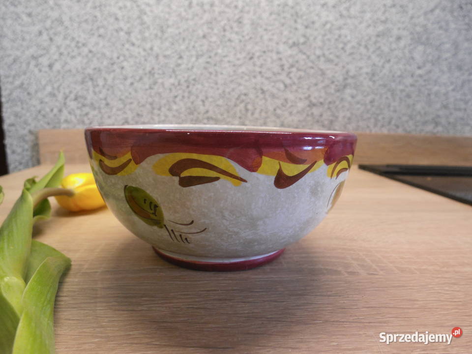 Miseczkasalaterka ręcznie malowana Porcelana i szkło Raszków
