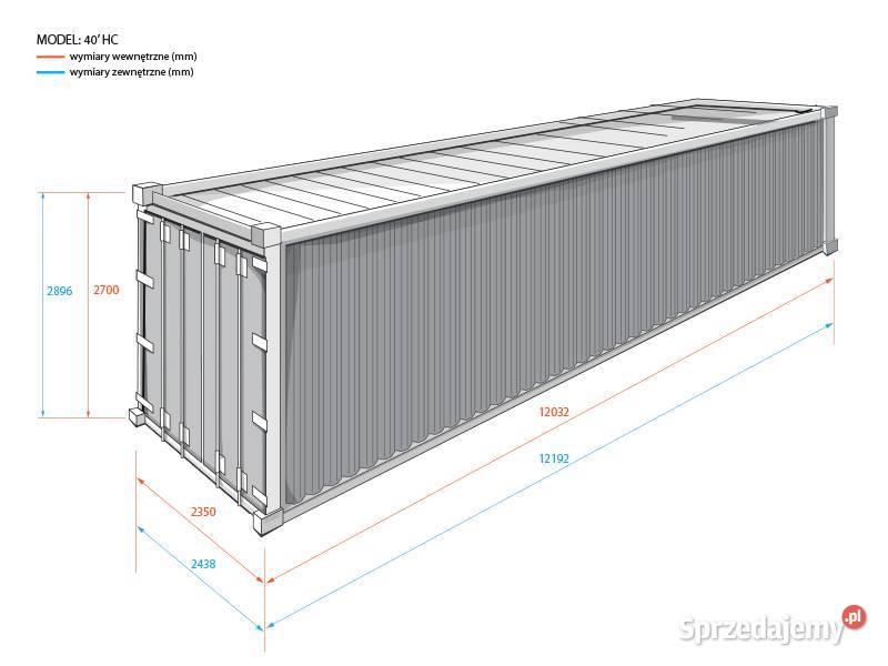 Kontener morskimagazynowy 40HC używany stan As sprzedam