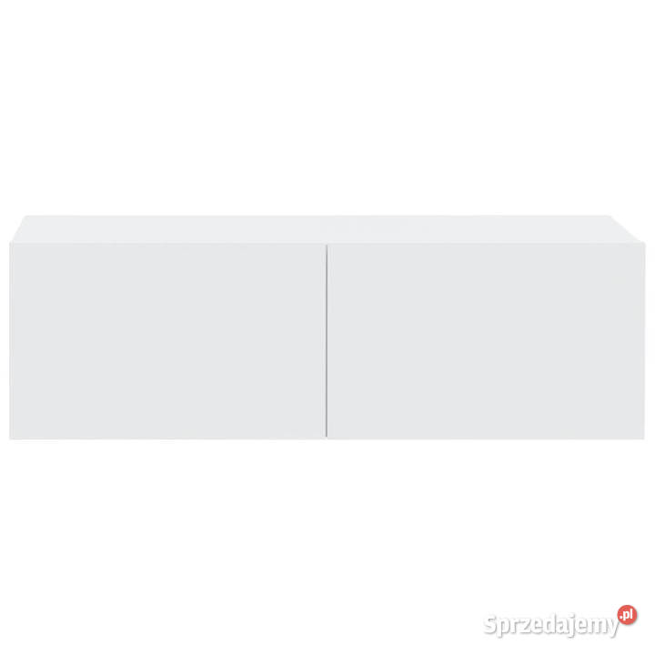 Szafki ścienne pod TV 2 białe 100x30x30 WM804544 Warszawa