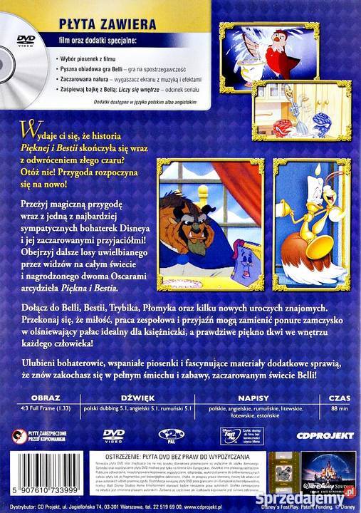 PIĘKNA I BESTIA ZACZAROWANY ŚWIAT BELLI DISNEY 2