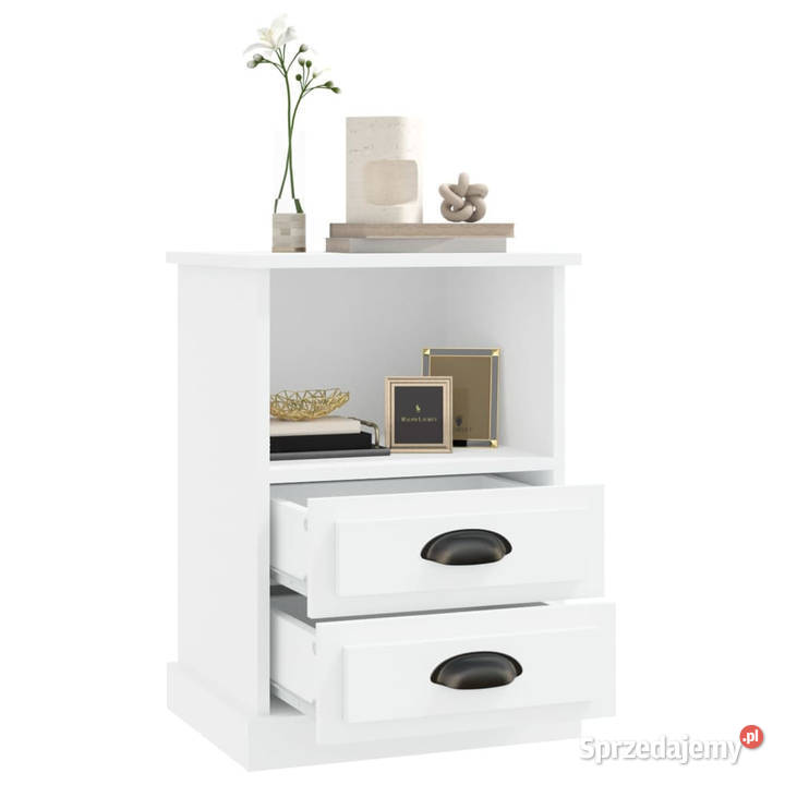 Szafki nocne 2 białe 43x36x60 WM816329 Warszawa