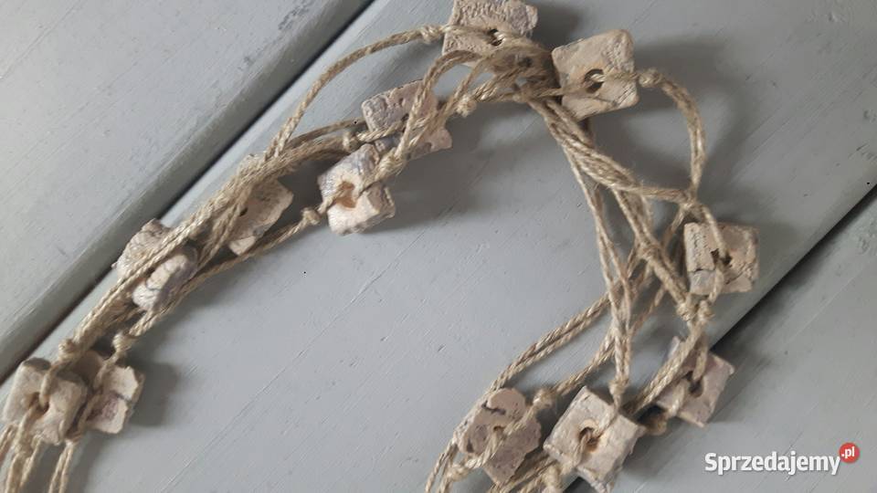 Naszyjnik ceramiczny ręcznie wykonany Otwock