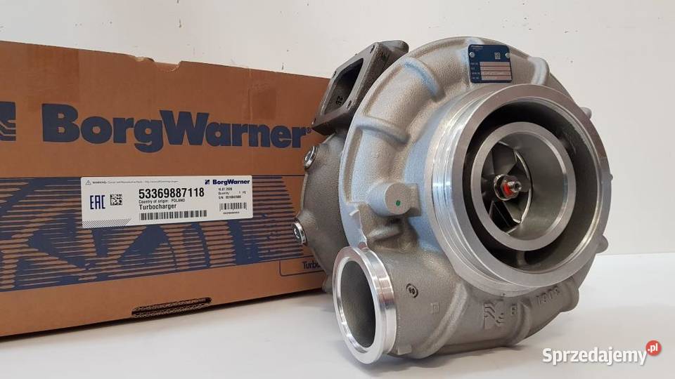 Nowa turbosprężarka BorgWarner KKK 53369887118 Siedlce sprzedam