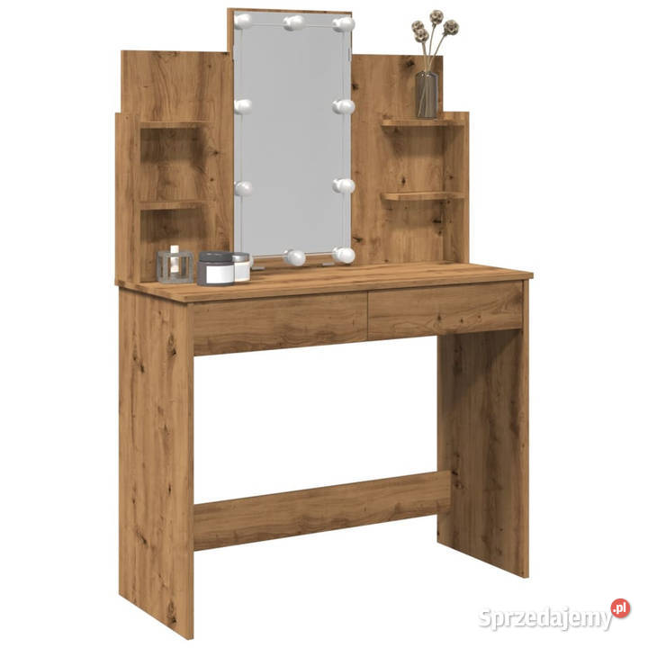 Toaletka z oświetleniem LED dąb artisan Toaletki