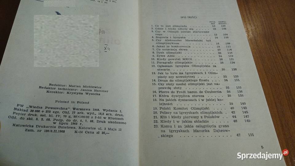 500 zagadek olimpijskich  Eugeniusz Skrzypek miękka pomorskie