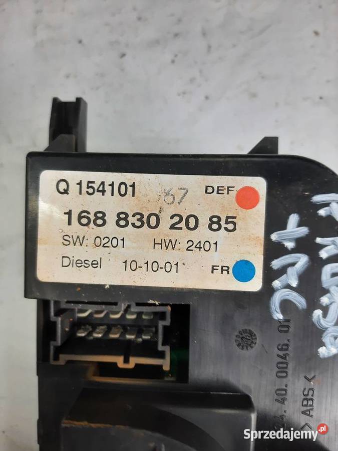 Mercedes W168 A Klasa panel nawiewu klimatyzacji