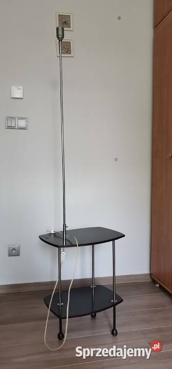Lampa stojąca ze stolikiem lata 70te mazowieckie