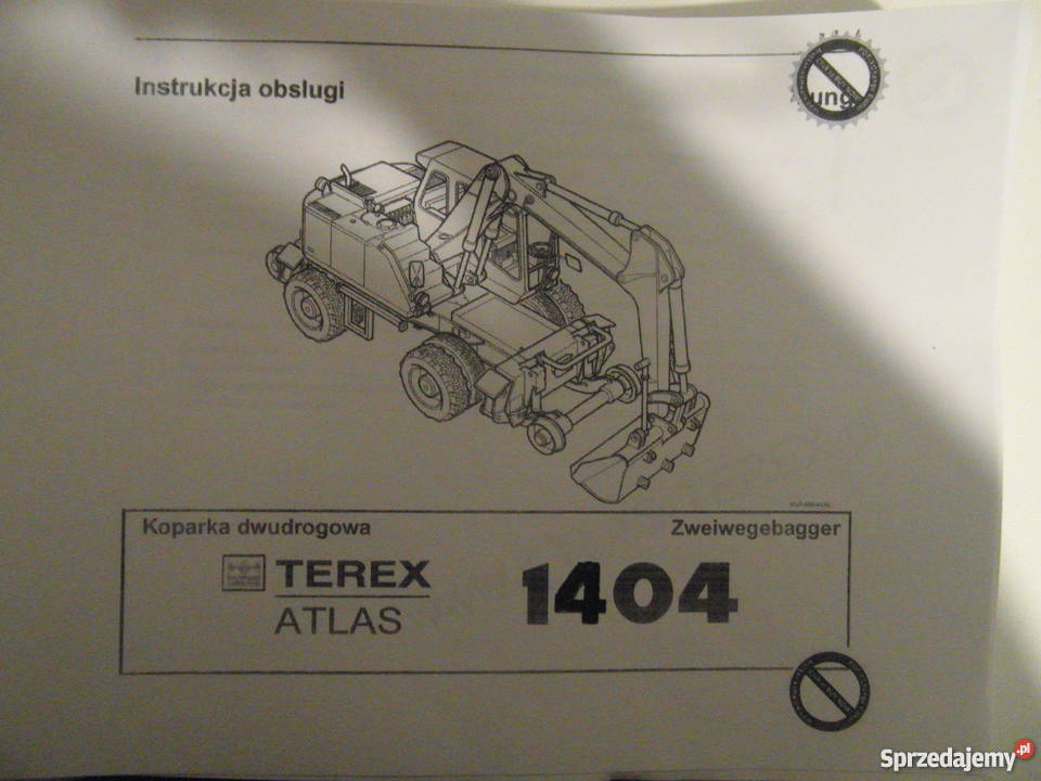 dtr instrukcja obsługi koparka dwudrogowa atlas Szczecin