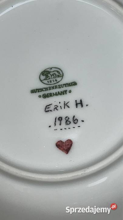 2 porcelanowe miseczki Ręcznie malowane Porcelana i szkło Gdańsk