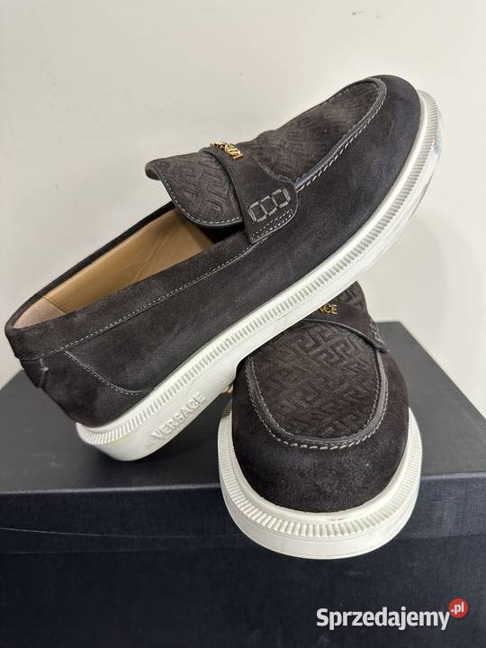 MokasynyLoafersy Versace Giuliano Suede Loafers inna dolnośląskie Wrocław