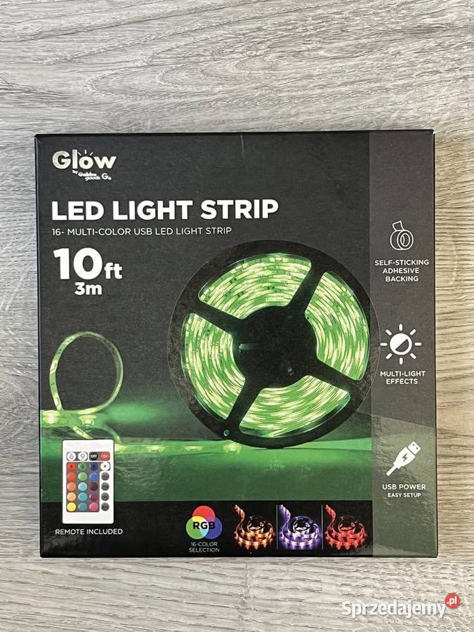 GabbaGoods Taśma świetlna LED 3m USB sterowana Kraków sprzedam
