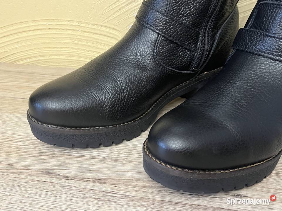 Tamaris Worker skórzane botki damskie Tamaris Jastrzębie-Zdrój