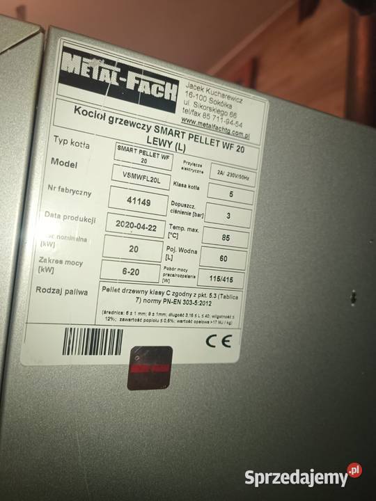 Piec 20 kw na pellet drzewo podlaskie Białystok