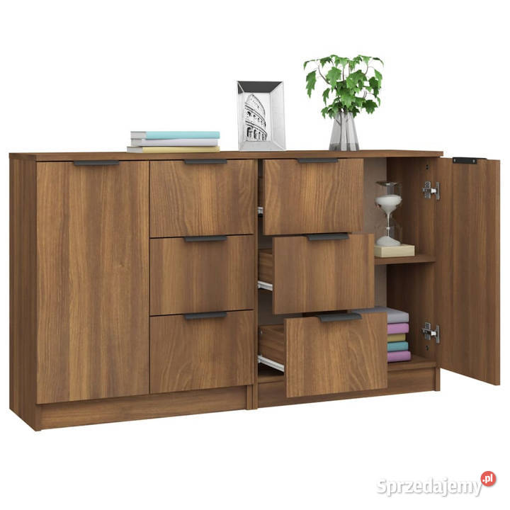 Komody 2 brązowy dąb 60x30x70 materiał Komody Warszawa