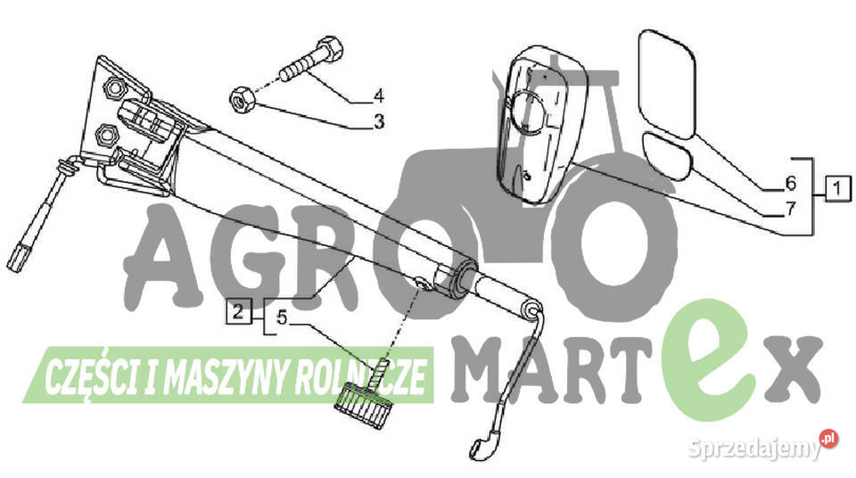 87346605 RAMIĘ LH CNH Case IH Części zamienne dolnośląskie Wichrów