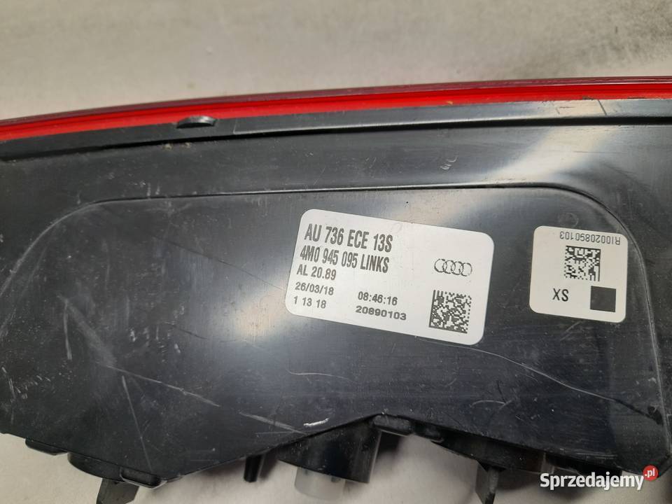AUDI Q7 4M LAMPA LEWA TYLNA 4M0945095 Lampy tylne