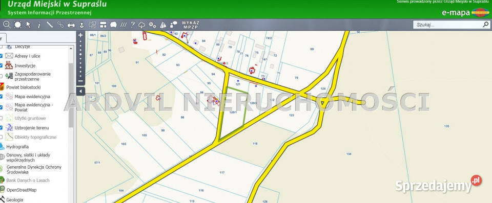 sprzedaży gruntu 5400m Jałówka